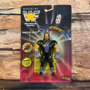 JustToys Undertaker WWF Bend-Ems Series 1 Wrestling Figure 5" Poseable